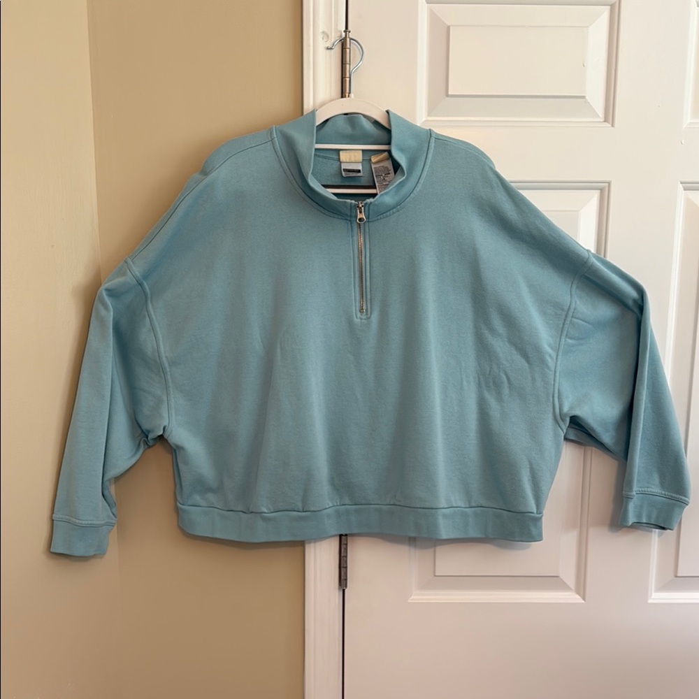 Levi's Teal Half-Zip Turtleneck Sweater